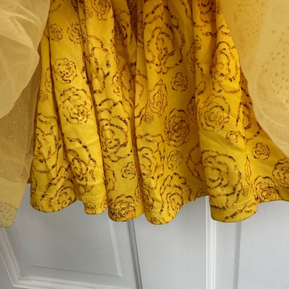 Disney Princess Beauty & the Beast 18M Girls Belle Yellow & Red Tulle Skirt - Picture 3 of 6